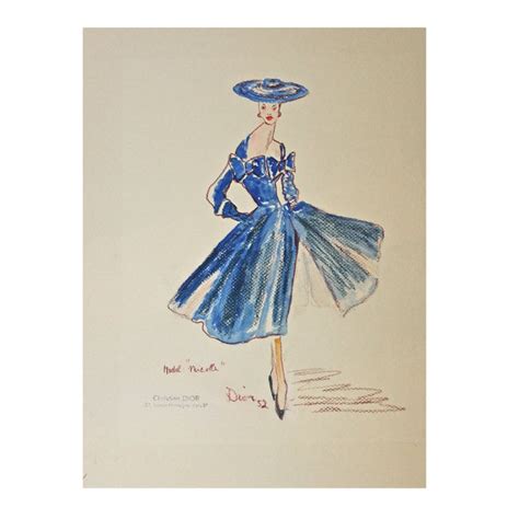 christian dior new look fabrics|Christian Dior original sketches.